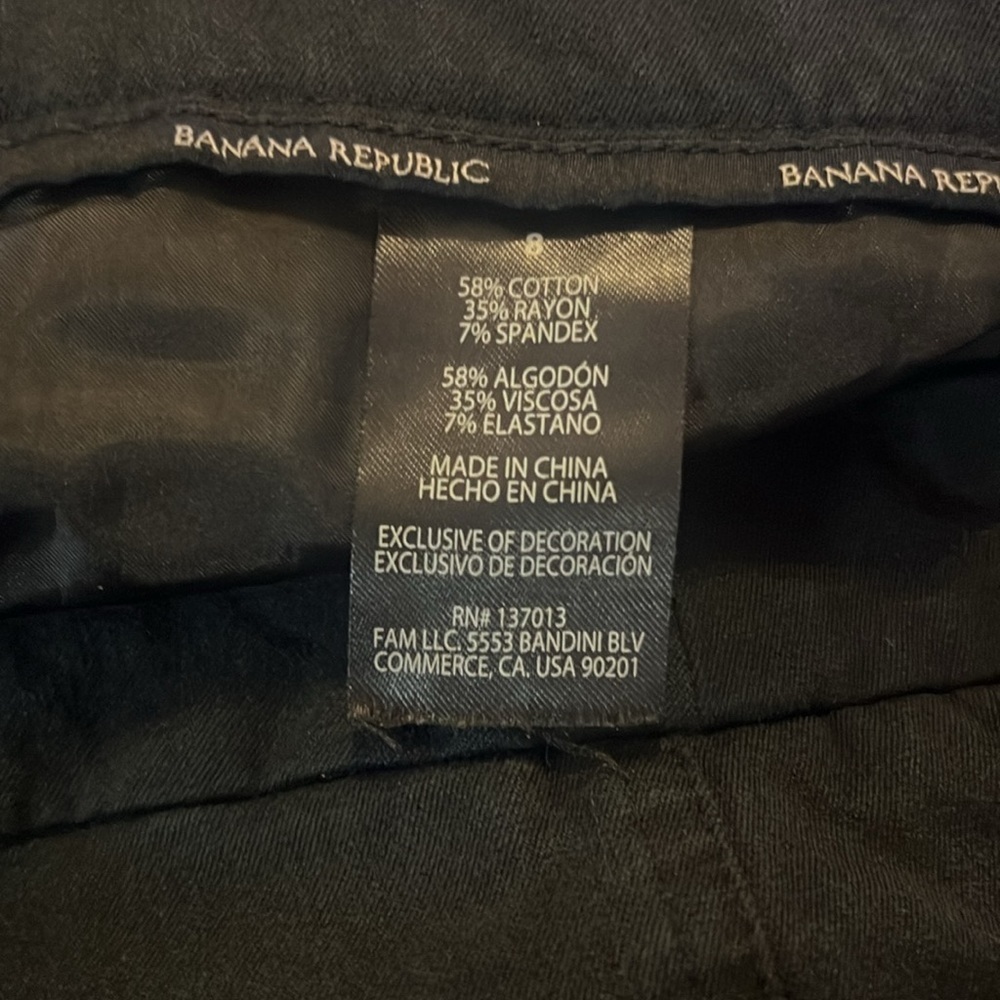 BANANA REPUBLIC  Women’s Black Pants - Picture 4 of 7